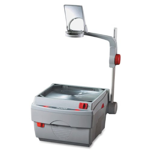 Apollo 3000 Lumen Open Head Overhead Projector with Marker, Gray