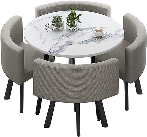 DUBB Modern Farmhouse 5pcs Office Reception Table Set - Grey