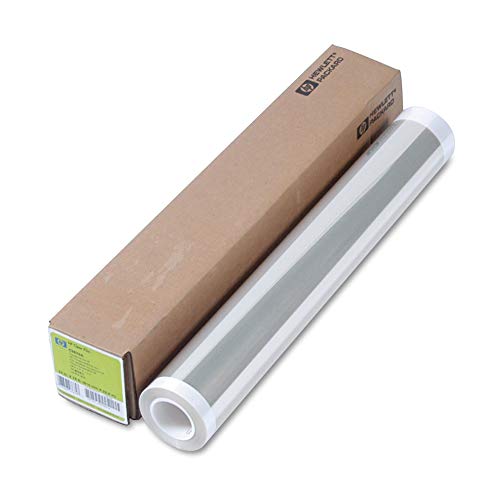 HP C3876A Film, 24"x75', 4 mil, Black and Color Line Drawings, Clear