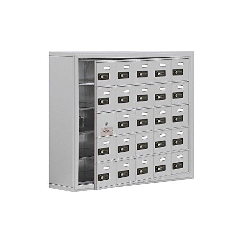 Salsbury Industries Cell Phone-Access Panel-5 Unit Surface Mounted with Resettable Combo Locks