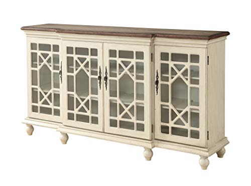 Coast to Coast Imports Mills Textured Ivory Four Door Credenza