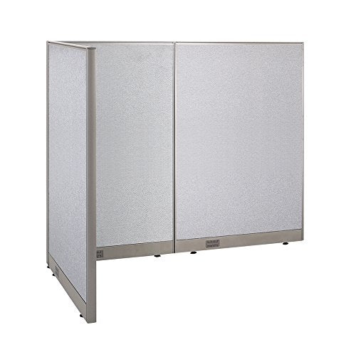 GOF Freestanding L Shaped Office Partition - Large Fabric Room Divider Panel, 36" D x 66" W x 72" H