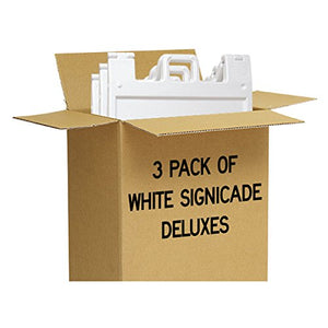 3 Pack of White Signicade Deluxes