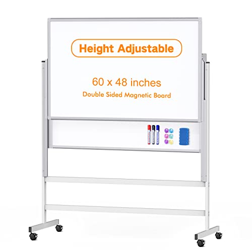 Dry Erase Whiteboard Height Adjustable, Easel Stand White Board on Whe -  Eco home office