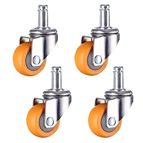 IkiCk Standard Stem 11x22mm Yellow Caster Wheels Set