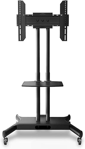 GaRcan Mobile TV Cart TV Floor Stand for 32-65" TVs with AV Shelf & Camera Holder