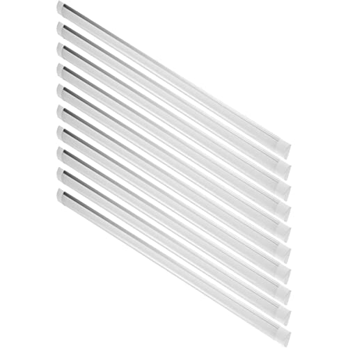 HLASMSPE LED Integrated Tube Light 40W 3200K Warm White Shop Lights (10 Pack)