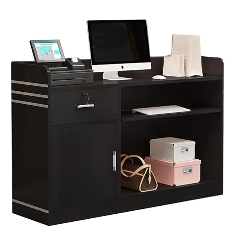 ZXLBTNB Reception Desk L-Shaped Cashier Counter Table