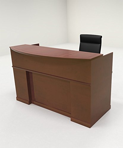 UTM Furniture 3pc Traditional Modern Executive Counter Reception Desk Set, RO-SOR-R1