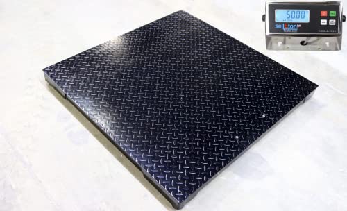 SellEton Non-NTEP Industrial Floor Scale 60" x 60" (5' x 5') - 5,000 lbs x 1 lb