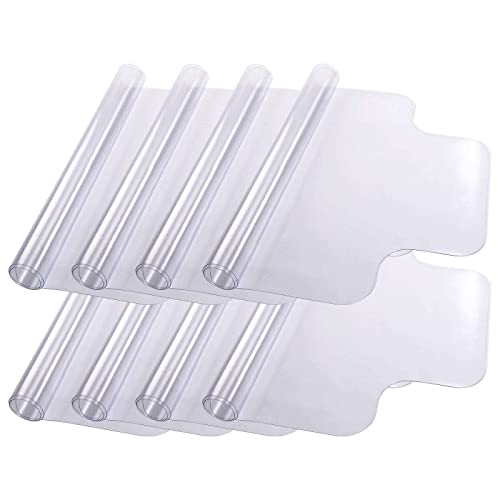 None Floor Mat Protector 48"x36" PVC for Hardwood - 8 Pack