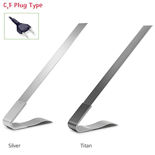 OCLESS ST-L OLED Table Stand Desk Lamp 2 Levels of Brightness Touch Sensor (Titanium)