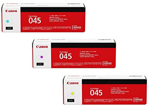 Canon Original 045 Toner Cartridge (MageSet of Cyan, nta, Yellow)