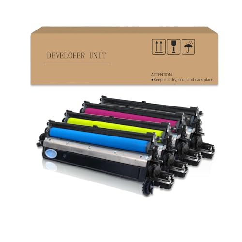 POYRAZ Developer Unit Compatible for Lexmark Printer 4 Pack-KCMY