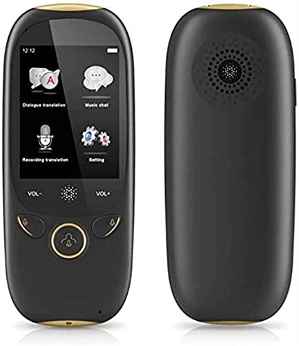 None Portable Language Translator Device Voice Translator Real Time Two-Way 45 Languages White/Black