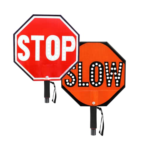 Stop-Lite 24" LED STOP-SLOW Paddle