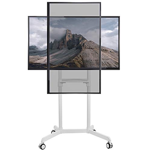 VIVO Premium TV Cart for 32-88" Screens up to 154 lbs, White, STAND-TV02PW
