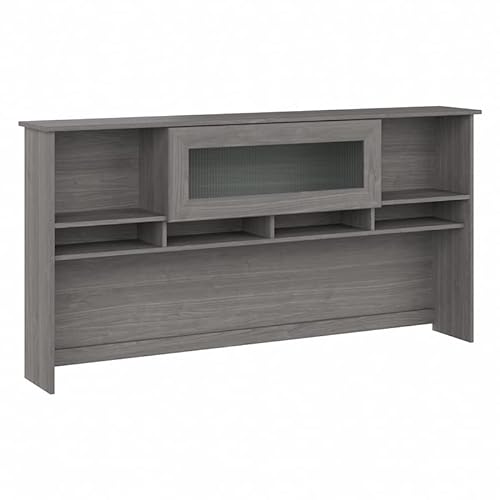 Pemberly Row Modern Gray 72W Desk Hutch - Engineered Wood