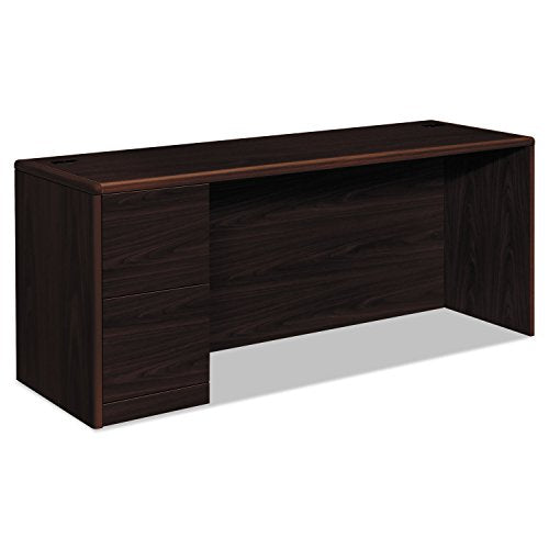 HON 10708LNN 10700 Series Left Pedestal Credenza, Mahogany 72w x 24d x 29 1/2h