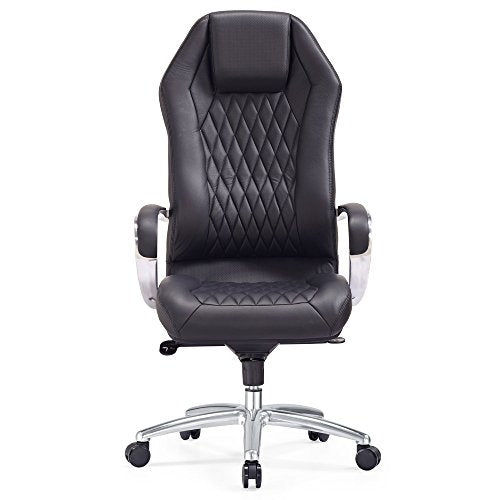 Zuri sterling discount leather executive chair