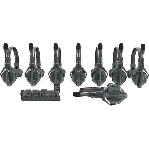 HollyView Hollyland Solidcom C1 Wireless Headset Intercom System - Full Duplex, 8-Users, 1100ft Range