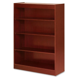 Lorell 89052 4 Shelf Panel Bookcase, 36"x12"x48", Cherry