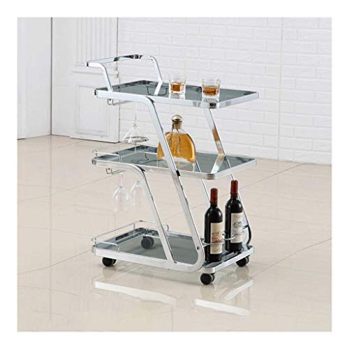 QHYXT Mobile Tea Cart with Locking Roller - Arc Design