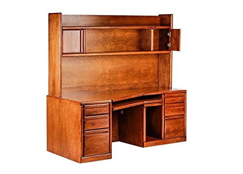 FOREST DESIGNS Bullnose Alder Hutch, 78" W x 42" H x 13" D, Antique Alder