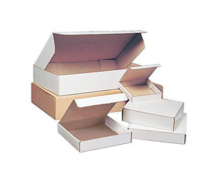 "Aviditi White Deluxe Literature Mailing Boxes, 24" x 18" x 6", Pack of 25, Crush-Proof, For Shipping, Mailing and Storing", oyster white