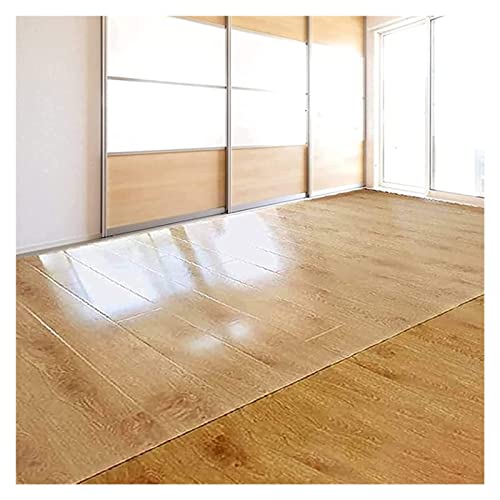 WAHHWF Clear Plastic Rug Protector Mat, Non-Slip Transparent Chair Mat, Hardwood Floors Carpet Protector - 140cm x 400cm