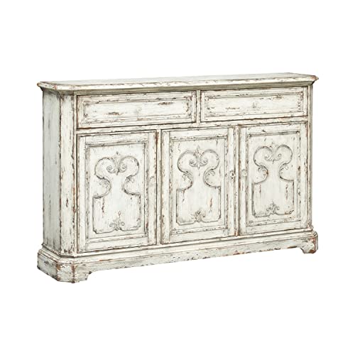 Coast to Coast Outsider Vintage Cream Credenza, 64.5 x 41 x 15