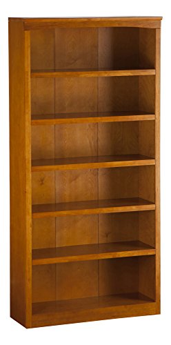 Atlantic Furniture Harvard Book Shelf, 72Inch, Caramel Latte