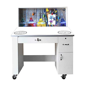 Artist Life Station - 48" x 59" x 30" Art Workstation with Supplies for Senior Living or Memory Care