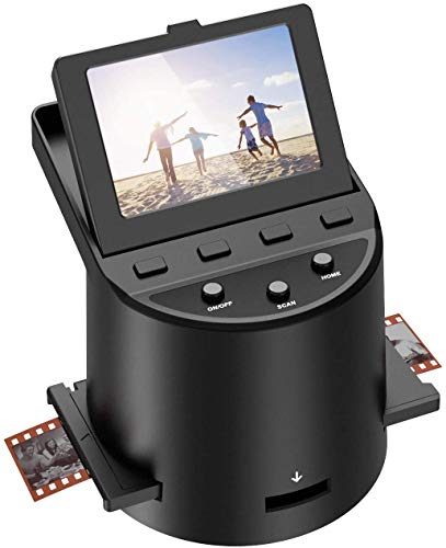 Jancane Digital Film & Slide Scanner 22MP, Converts 35mm, 126, 110, Super 8 Films to JPEG, 3.5" LCD, MAC/PC Compatible
