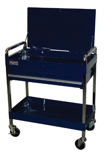 HMC Holdings LLC - Homak Professional Series Utility Service Cart, Blue, 32 Inches