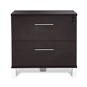 Unique Furniture 525-ESP Lateral File Cabinet, Espresso