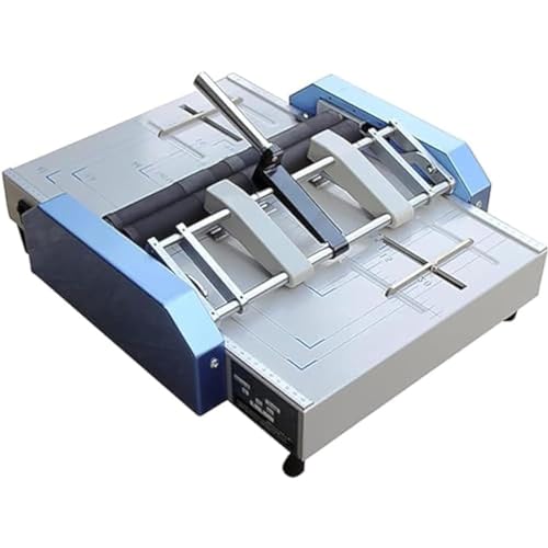 PHOLK Electric Stapling and Folding Machine, A3/Automatic Saddle Stitching and Flat Staple Binding, Electric Folding Machine