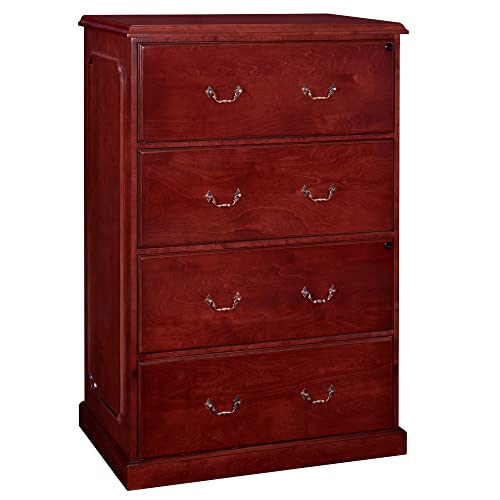 Regency Lateral File Prestige 4 Drawer 35.5" Mahogany