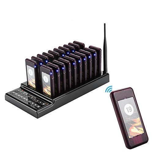 Pomya Restaurant Paging System with 20 Food Pagers