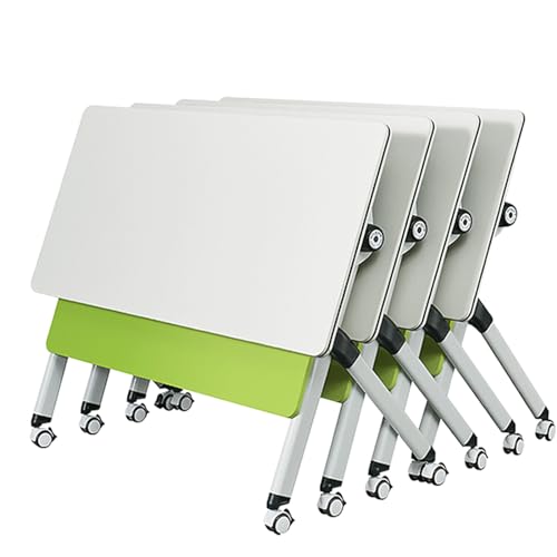 Generic Folding Conference Room Table, 4 Pack - Mobile Training Seminar Table with Locking Wheels