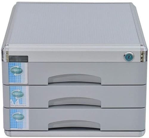 SHABOZ Home Office Filing Cabinet with 3 Lockable Drawers