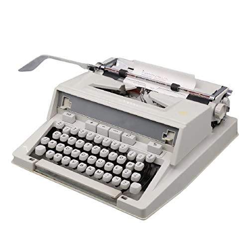 Amdsoc Old Fashioned Mechanical English Typewriter with Ribbon - 35 * 35 * 13CM