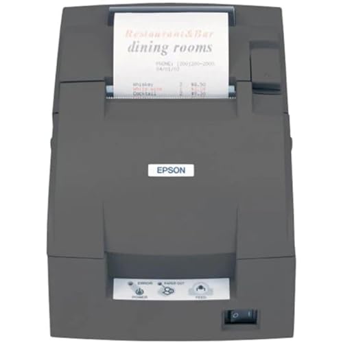 MOBI PRINT Epsn C31C514A8531 TM-U220B Dot Matrix Receipt Printer, USB/Serial, Autocutter, Power Supply, Dark Gray