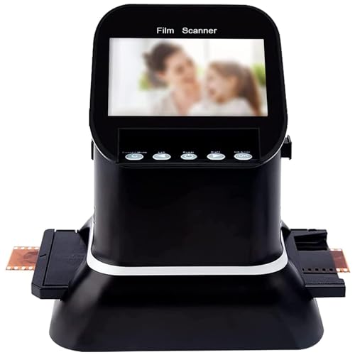 BAIXDM Digital Film and Slide Scanner, 120 High Resolution with 4.3”LCD Screen, Converts 35mm, 135, 126, 127 Negatives and Slides to Digital JPEG
