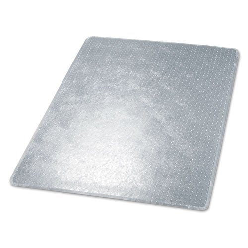 DEFLECT-O RollaMat Studded Beveled Mat for Medium Pile Carpet, Clear - 46w x 60h