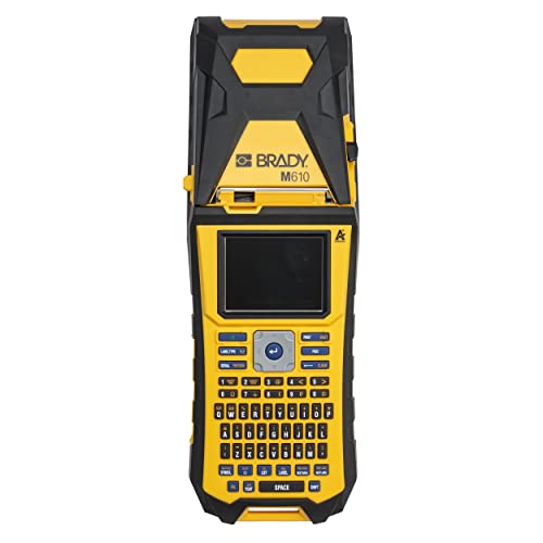 Brady M610 Handheld Label Maker, Yellow/Gray Large