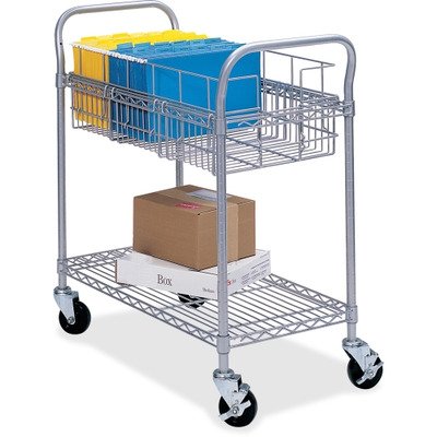 Safco SAF5235GR Wire Mail Cart