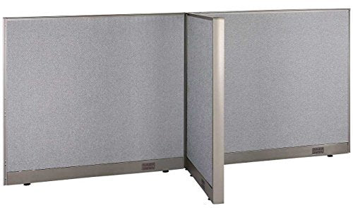 GOF Freestanding T-Shaped Office Partition, Large Fabric Room Divider - 30" D x 96" W x 48" H
