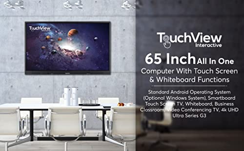 SOUTH SHORE RETAIL, LLC 65 Inch Smart Whiteboard - TouchView Interactive - Business Electronic Digital Interactive Panel