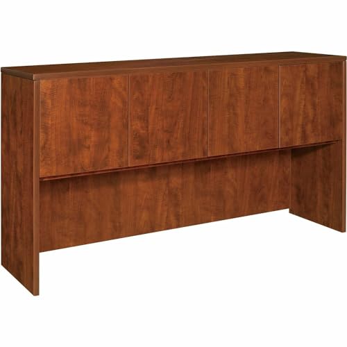 Lorell 69417 Cherry Hutch with Doors, 66"x15"x36
